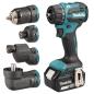 Preview: Makita DDF491ZJ01 Akku-Bohrschrauber mit Wechselkopfsystem 18V Li-Ion
