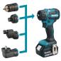 Preview: Makita DDF491RTJ Akku-Bohrschrauber mit Wechselkopfsystem 18V Komplett-Set mit Akku Akkuschrauber