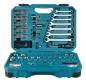 Preview: Makita E-06616 Werkzeugg-Set 120-tlg. Gabelschlüssel, Stecknüsse etc.