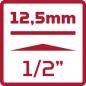 Preview: GEDORE R65100049 Steckschlüssel-Verlängerung 1/2 250mm"