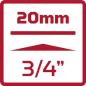 Preview: GEDORE R75100039 Steckschlüssel-Verlängerung 3/4 200mm"