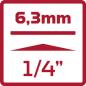 Preview: GEDORE R38950000 Bit-Schraubendreher 1/4 100mm 2K-Griff