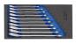 Preview: GEDORE 1500 CT1-7 UR Satz Maulschlüssel mit Ringratsche umschaltbar in Check-Tool-Modul