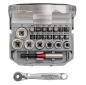 Preview: GEDORE R49005023 Steckschlüssel-Satz 1/4 6-13mm +Bits 23-teilig"