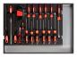 Preview: GEDORE R22350002 Werkzeugsatz Schraubendreher + Feilen CT-Modul 26-teilig