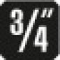 Preview: GEDORE 754-04 Aufsteckknarre 3/4 rechts"