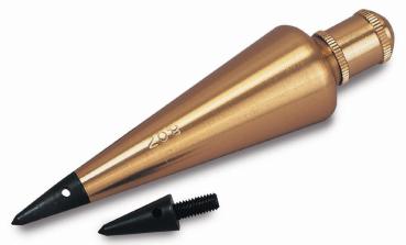 Senklot Messing, mit Ersatzspitze 225g