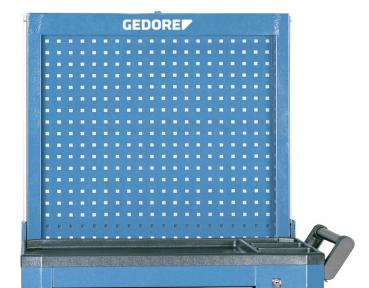 GEDORE R 2004 L Lochblechrückwand 768x770x116mm absenkbar