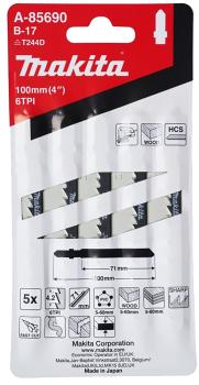 Preview: Stichsägeblatt B-17 Kurvenblatt Holz/Kunststoff