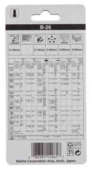 Preview: Makita A-85771 Stichsägeblatt B-26 Kurvenblatt Holz/Metall/Kunststoff