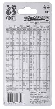 Preview: Makita B-06476 Stichsägeblatt B-51 Metall/Edelstahl