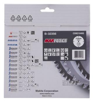 Preview: Makita B-32356 Kreissägeblatt MAKFORCE