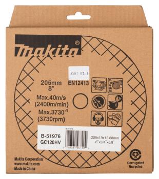 Preview: Makita B-51976 Schleifstein GC120H205x19x15,8