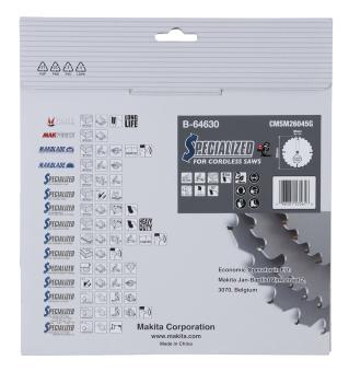 Makita B-64630 Sägeblatt 260x2,15x30, 45Z EFFICUT