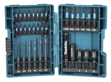 Bohrer-Bit-Set 33-tlg. Impact Black