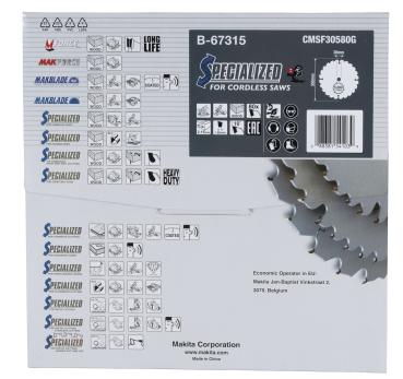 Makita B-67315 Sägeblatt 305x2,15x30, 80Z EFFICUT