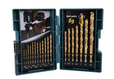 Bohrer-Set 19-tlg. HSS-TiN