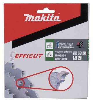 Makita B-69864 Sägeblatt 165x1,85x20, 60Z EFFICUT