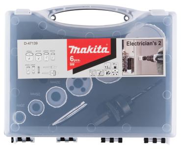 Preview: Makita D-47139 Lochsägen-Set Elektriker 9-teilig HSS-BiM