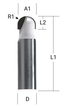 Preview: Wasserrinnenfräser 6,35 mm