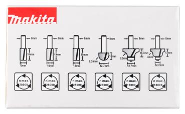 Makita D-53540 Fräser-Set 8mm