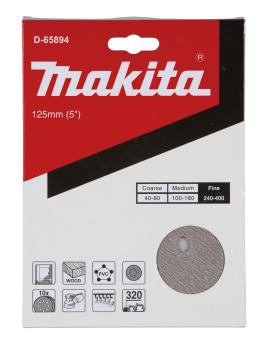Preview: Makita D-65894 Schleifscheibe P320 125mm Klett