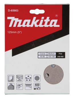 Preview: Makita D-65903 Schleifscheibe P400 125mm Klett