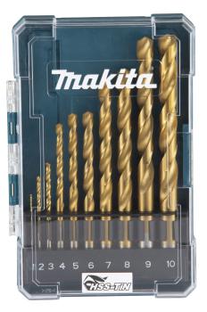 Bohrer-Set 10-tlg. HSS-TiN