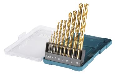 Preview: Bohrer-Set 10-tlg. HSS-TiN
