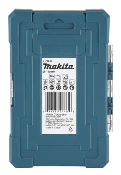 Preview: Makita D-72849 Bohrer-Set 10-tlg. HSS-TiN