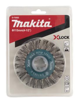 Preview: Makita D-73352 Rundbürste 115mm X-LOCK