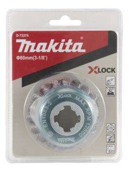 Preview: Makita D-73374 Topfbürste 80mm X-LOCK