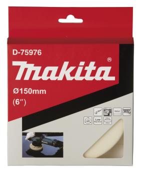Preview: Makita D-75976 Polierpad weiß 150mm