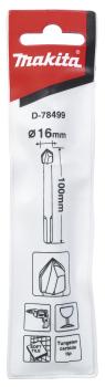 Preview: Makita D-78499 Glas-/ Fliesenbohrer 16x100 mm