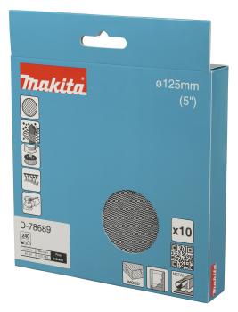 Preview: Makita D-78689 Netzschleifmittel A240 125mm Klett