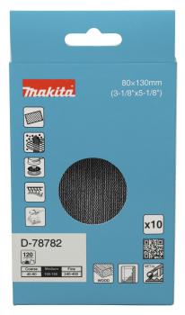 Preview: Makita D-78782 Netzschleifmittel A120 80x130mm Klett