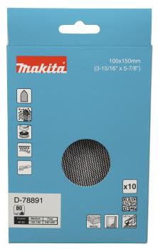 Preview: Netzschleifmittel A80 100x150mm Klett