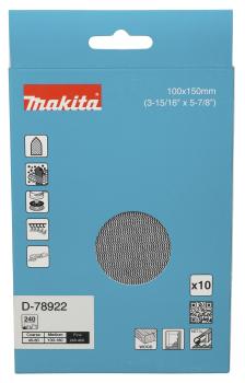 Preview: Netzschleifmittel A240 100x150mm Klett