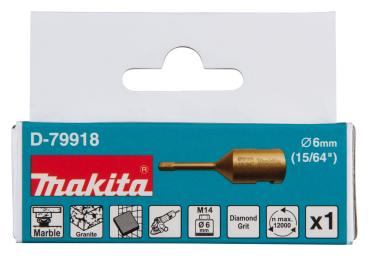 Preview: Makita D-79918 Diamant-Hohlbohrkrone 6 mm