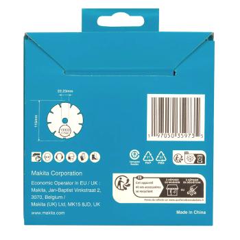 Preview: Makita D-80070 Diamak 115mm Diamanttrennscheibe