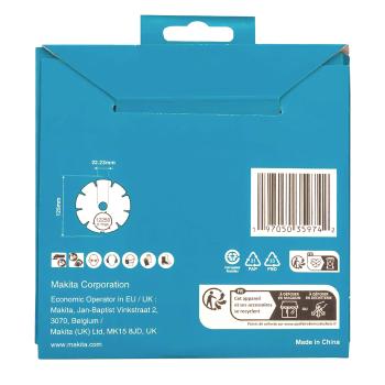 Preview: Makita D-80086 Diamak 125mm Diamanttrennscheibe