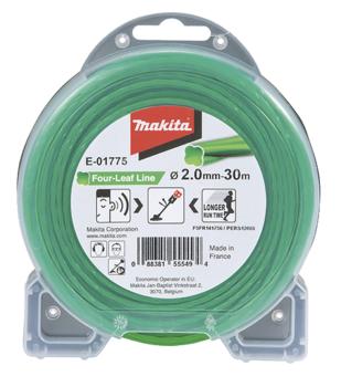 Preview: Makita E-01775 Mähfaden Four-Leaf 2,0mm x 30m