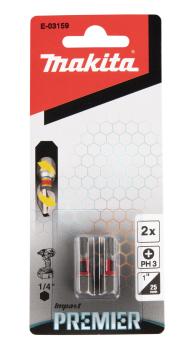 Preview: Makita E-03159 Torsion Bit PH3 Impact Premier