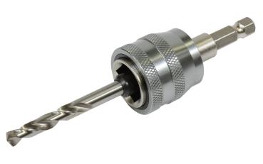 EZYCHANGE Lochsägen Adapter + HSS-G Zentrierbohrer