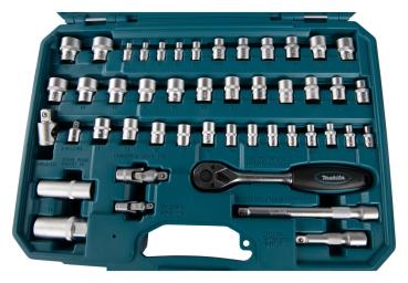 Makita E-06616 Werkzeugg-Set 120-tlg. Gabelschlüssel, Stecknüsse etc.