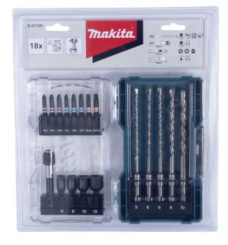Preview: Makita E-07026 Bohrer-Bit-Set 18-tlg.