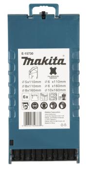 Preview: Makita E-15730 SDS-PLUS Bohrer-Set 6-tlg. Centering tip