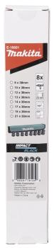 Preview: Makita E-16601 IMPACT BLACK Schlagnuss-Set 8-tlg. 1/2"