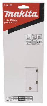 Preview: Schleifpapier P180 115x280mm gelocht