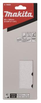 Preview: Schleifpapier P40 93x185mm Klett